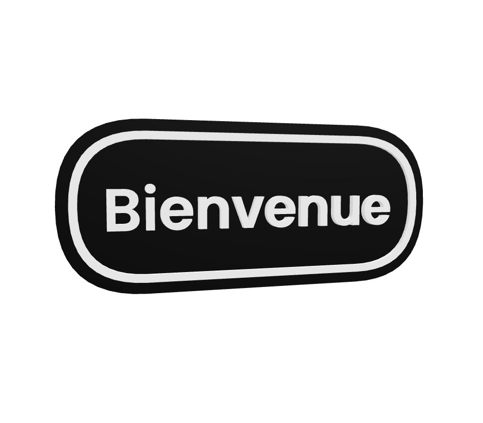 Plaque personnalisée en impression 3D